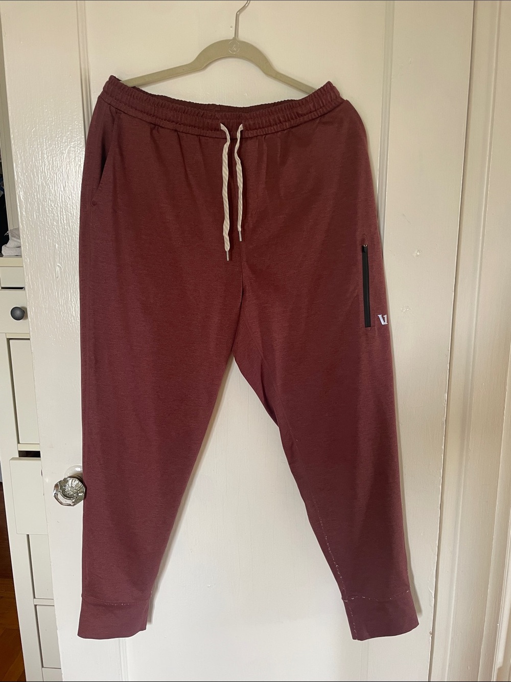 Men's Maroon Vuori Drawstring Jogger Pants